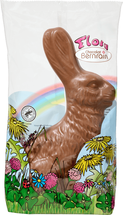 Lapin assis Flora Lait Chocolat Bernrain