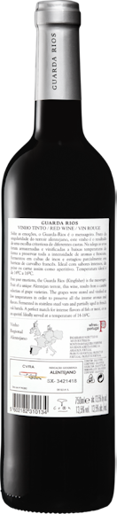 Guarda Rios Tinto Vinho Regional Alentejano  Arrière