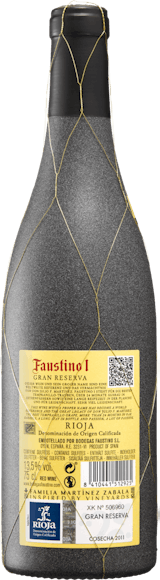 Faustino I Gran Reserva DOCa Rioja (Rückseite)