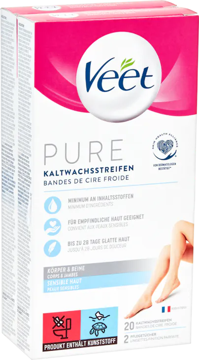 Bandes de cire froide Corps & Jambes Veet