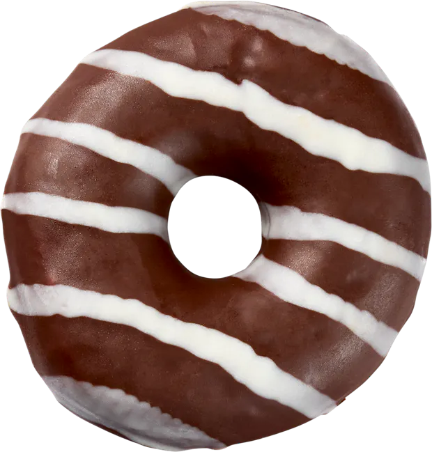 Donut gefüllt mit Schokolade