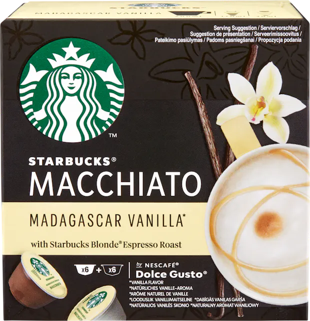 Starbucks® by Nescafe® Dolce Gusto® Kaffeekapseln Madagascar Vanilla Macchiato