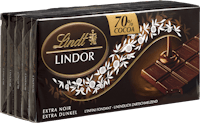 Tablette de chocolat Lindor 70% Cacao Lindt