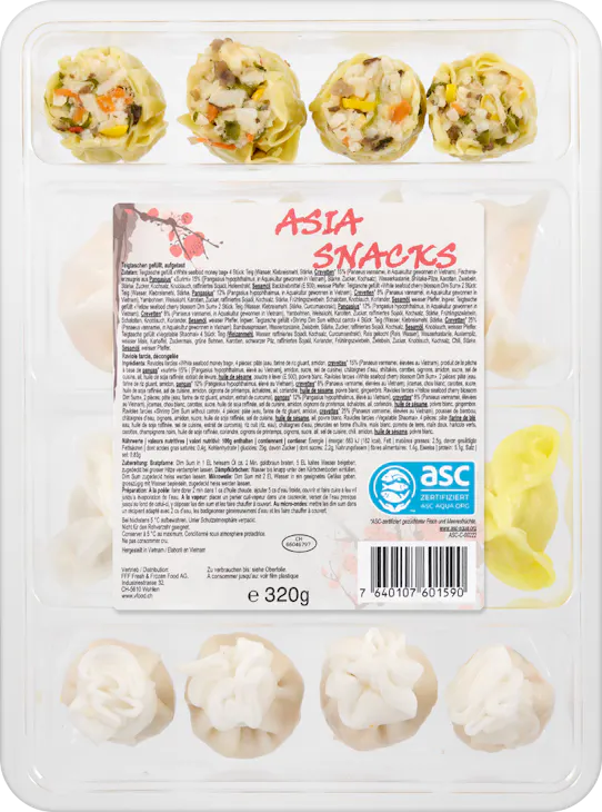 Asia Snacks Dim Sum Selection