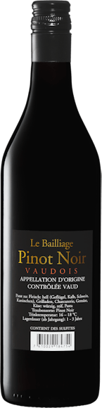 Le Bailliage Pinot Noir AOC Vaud  Zurück