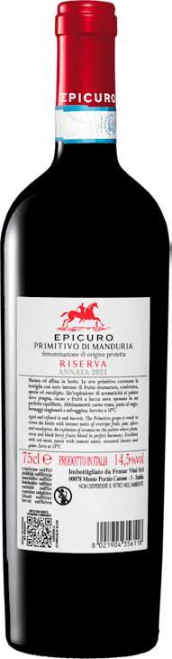 Epicuro Primitivo di Manduria DOP Riserva