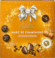 Collection festive de pralinés suisses Marc de Champagne Cailler