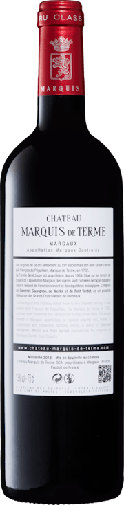  Château Marquis de Terme Margaux AOC, 4e Cru Classé