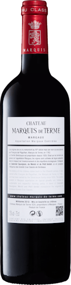 Château Marquis de Terme Margaux AOC, 4e Cru Classé (Retro)