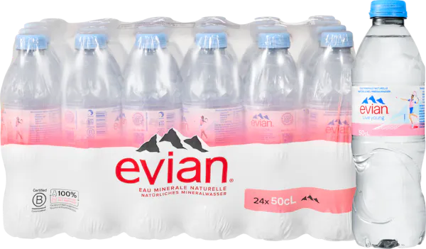Evian Acqua minerale naturale 24x500ml