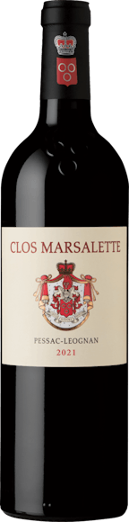 Clos Marsalette Rouge Pessac-Léognan AOC Vorderseite