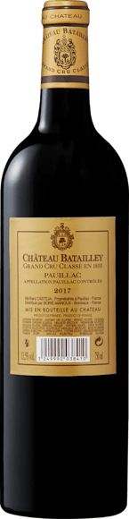 Château Batailley 5e Grand Cru Classé Pauillac AOC (Rückseite)