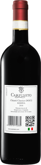 Carpineto Chianti Classico DOCG Riserva (Rückseite)