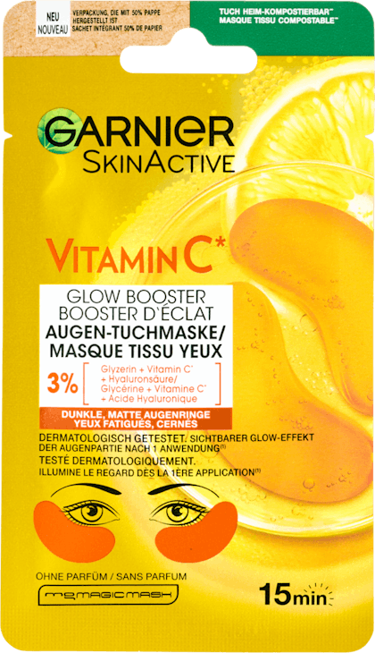 Masque tissu Yeux Vitamin C Skin Active Garnier