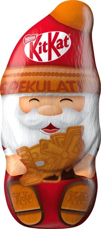 Père Noël spéculos Nestlé Kitkat