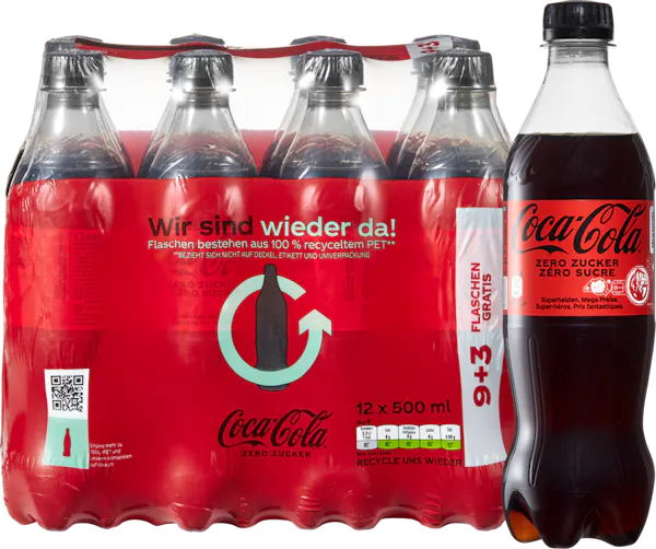 Coca-Cola zero zuccheri 12 x 50 cl
