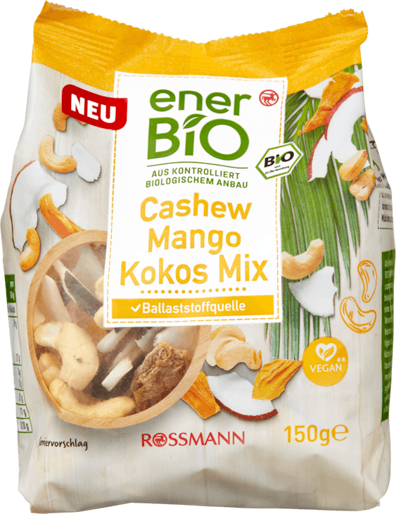 enerBiO Cashew Mango Kokos Mix 