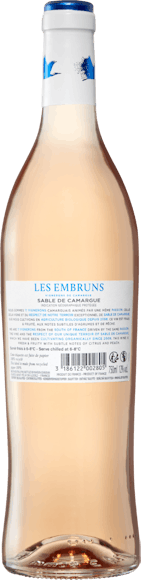 Bio Les Embruns Rosé Sable de Camargue IGP (Rückseite)