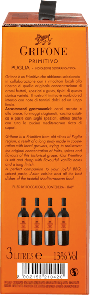 Grifone Primitivo Puglia IGT (Rückseite)