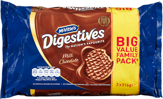 Biscotti Milk Chocolate McVitie’s Digestives