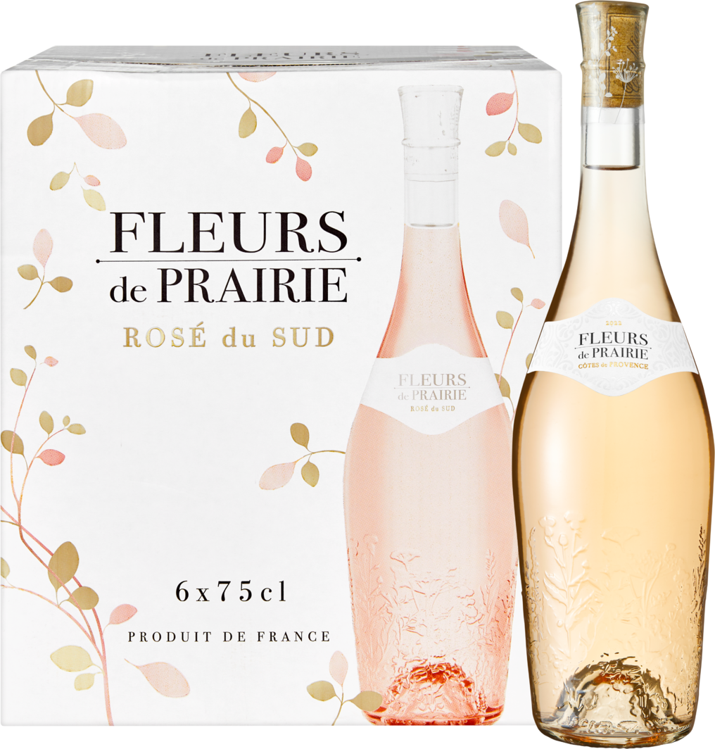 Fleurs de Prairie Côtes de Provence AOP Rosé 6 Flaschen à 75 cl