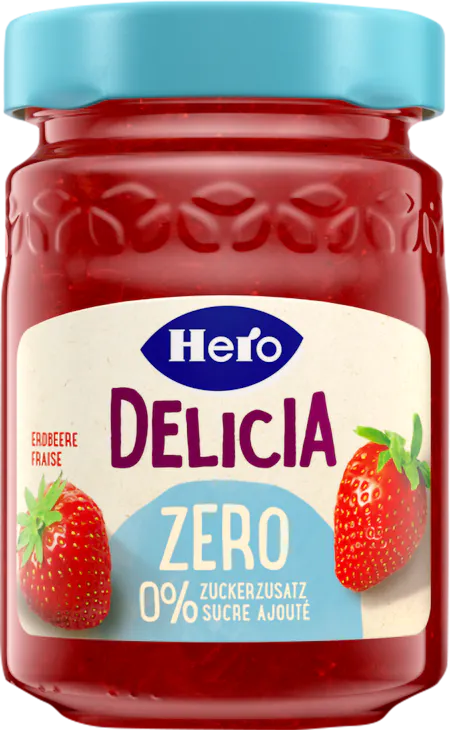 Hero Delicia Konfitüre Zero Erdbeer 300g