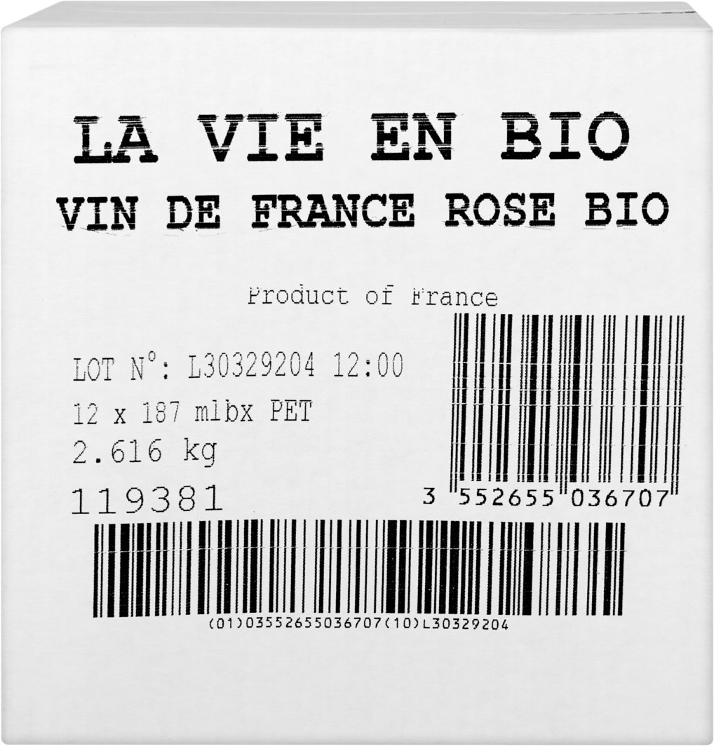 La Vie en Bio Rosé Vin de France PET (Andere)