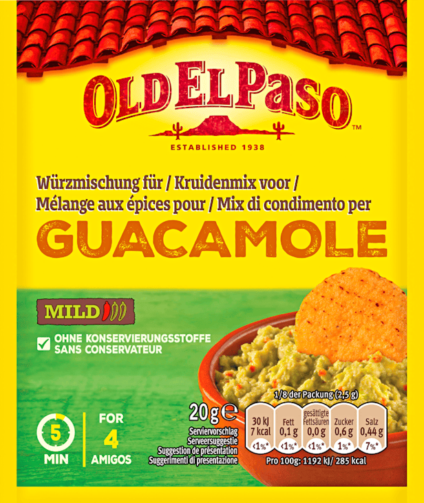 Old El Paso Würzmischung für Guacamole