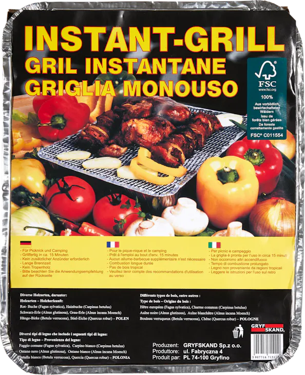 Griglia monouso 