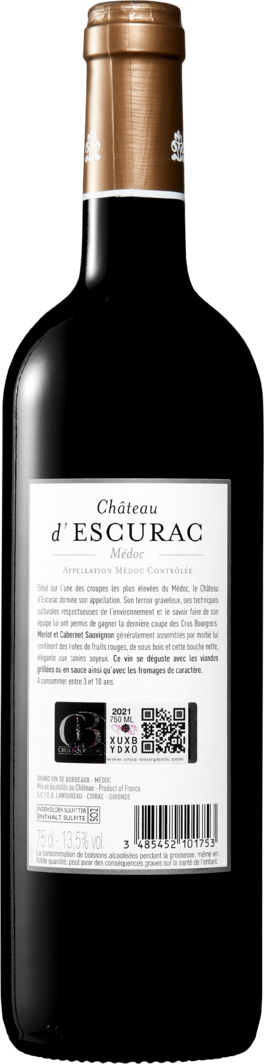 Château d'Escurac Médoc AOC Cru Bourgeois - 6 Flaschen à 75 cl | Denner  Weinshop