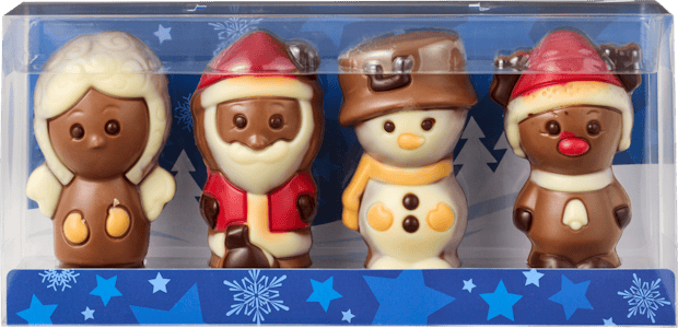 Figure natalizie di cioccolato