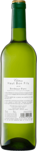 Bio Château Haut Bon Fils Bordeaux Blanc AOC (Retro)