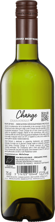 Bio Change Chardonnay Pays d’Oc IGP