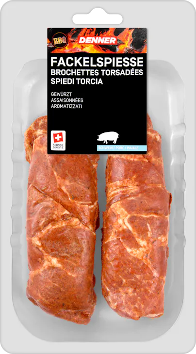 Brochettes torsadées BBQ Denner