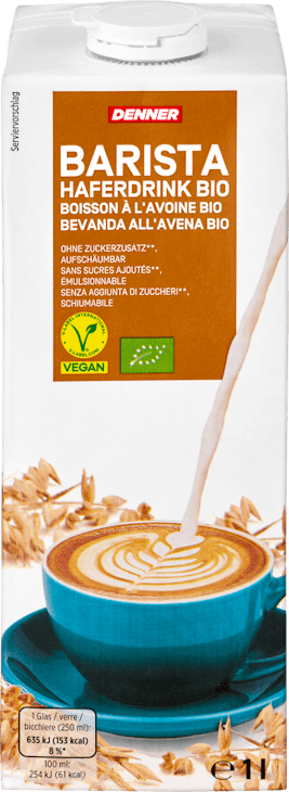 Bevanda all’avena bio Barista Denner