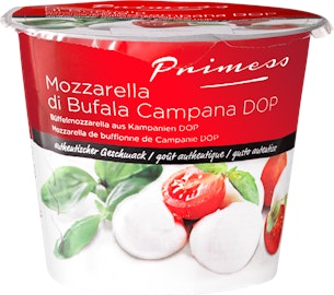 Primess Büffelmozzarella aus Kampanien DOP Primess Büffelmozzarella aus Kampanien DOP