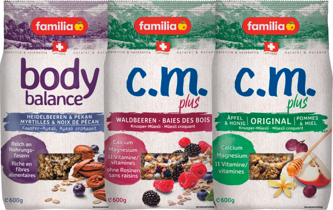 Alle familia Müesli im Einzelpack