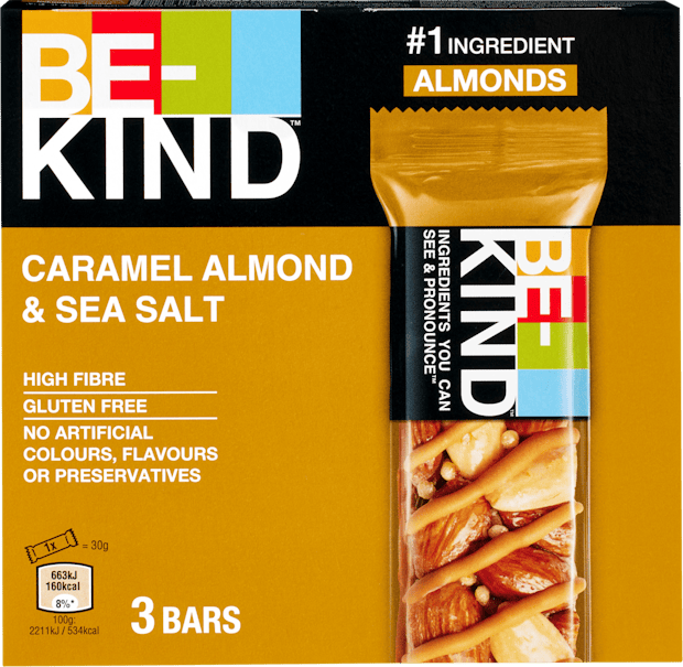 Barre Caramel Almond & Sea Salt BeKind