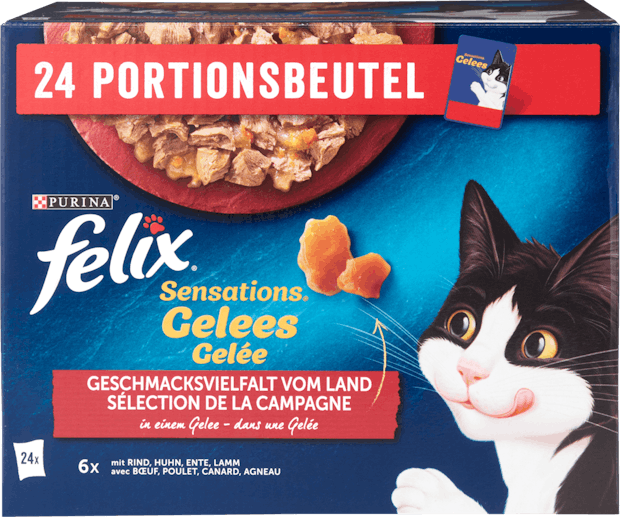 Nourriture pour chats en gelée Sensations Felix