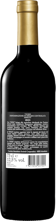Sole Merlot del Ticino DOC