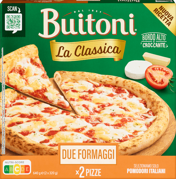 Pizza La Classica Due Formaggi Buitoni