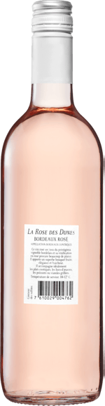 La Rose des Dunes Rosé Bordeaux AOC  (Rückseite)