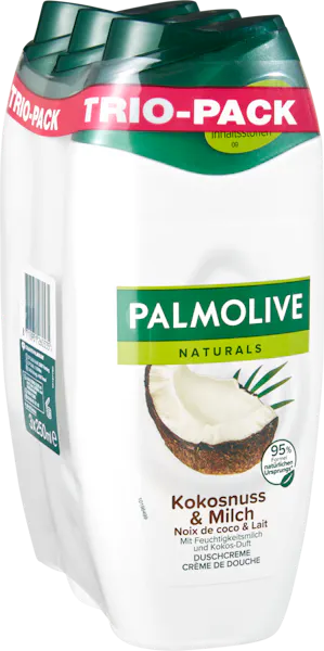 Palmolive Naturals doccia crema cocco e latte 3x250ml