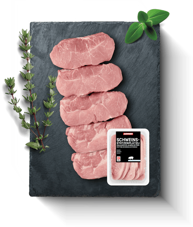 Escalopes de jambon de porc Denner