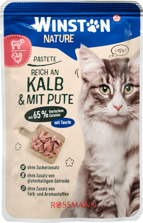 Winston Katze Nature mit Kalb und Pute 85