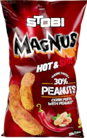 Stobi Magnus Corn Puffs hot and spicy