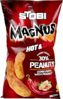 Stobi Magnus Corn Puffs hot and spicy