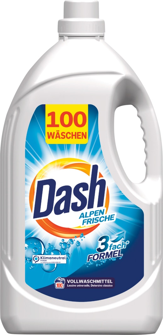 Lessive liquide Fraîcheur alpine Dash - Lessives ménage 