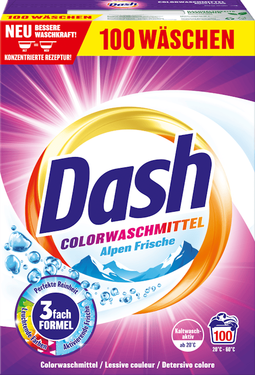 Lessive couleur Fraîcheur alpine Dash