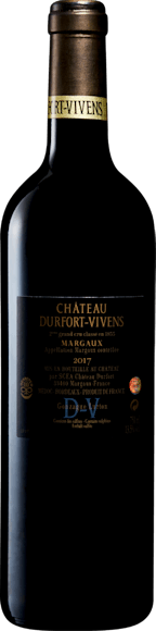 Château Durfort-Vivens 2e Grand Cru Classé Margaux AOC bio (Face arrière)